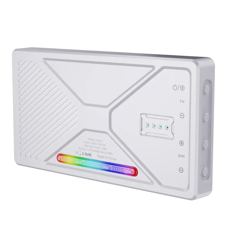 

Портативная светодиодная видеопанель SQPP-RGB с 225 светодиодами, перезаряжаемая, полноцветная, CRI 95+, для подсветки