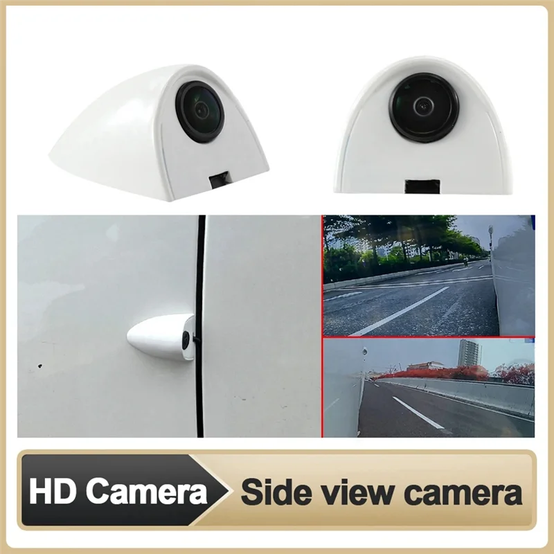 

Car Sticker Installation Side View Camera Night Vision HD Side View Blind Spot Parking Aid Left and Right Camera White