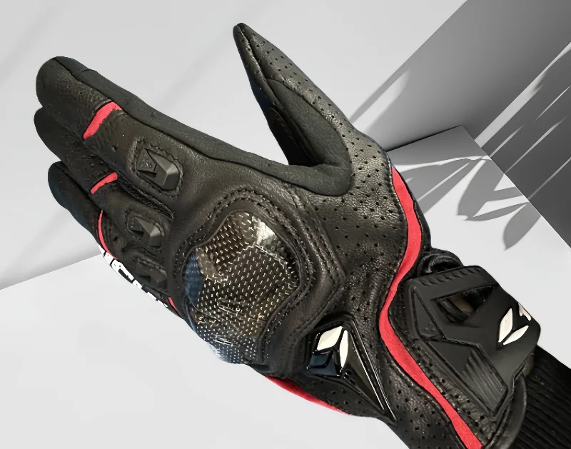 Herren-Motorradhandschuhe aus echtem Leder, RST390 391, Motocross-Rennhandschuhe, vier Jahreszeiten, Touchscreen, kompatibel mit Moto Guantes – Detail 6