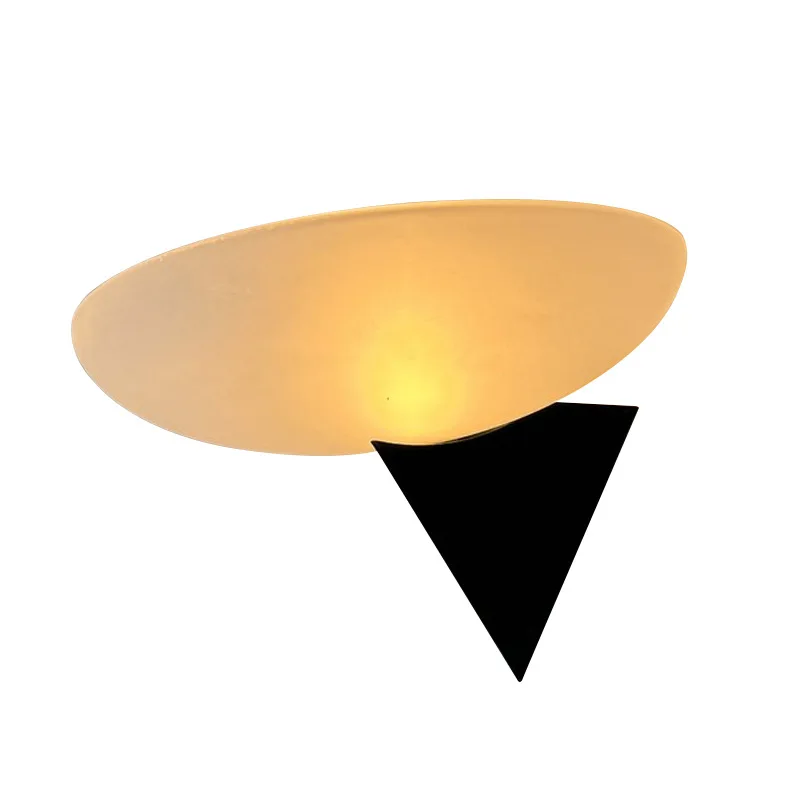 

Lamp wall lamp French Bauhaus American retro living room lamp Bedroom bedside amber