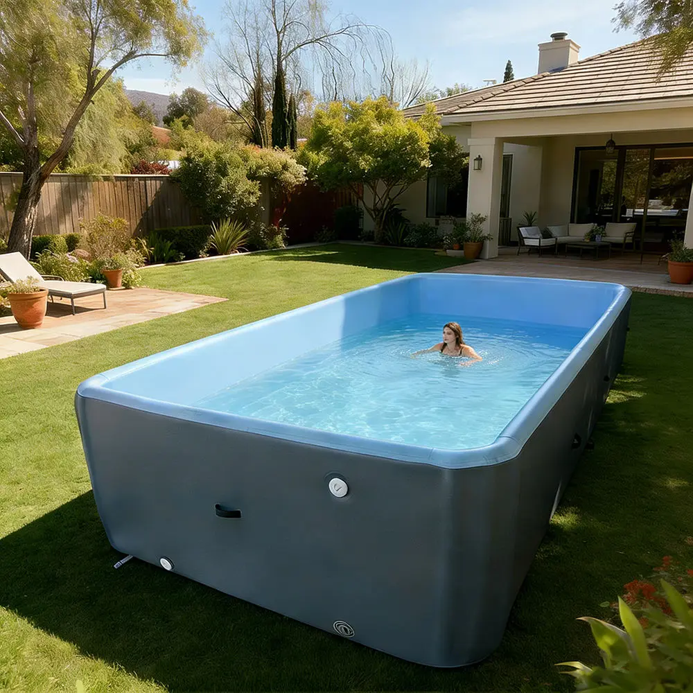 Large Drip Seam Pool 3-4-5m Diameter Customizable Outdoor Swimming Pool for Family Backyard Summer Water Activity