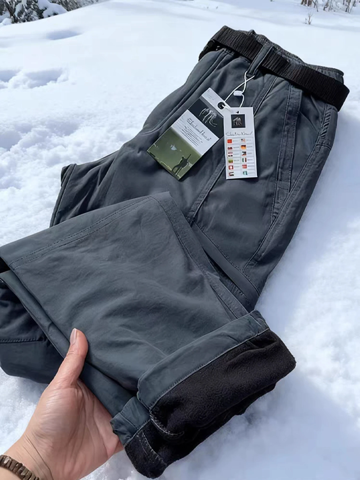 

Мужские утепленные ветрозащитные брюки для активного отдыха, прямые, водонепроницаемые, для катания на лыжах, осенне-зимние