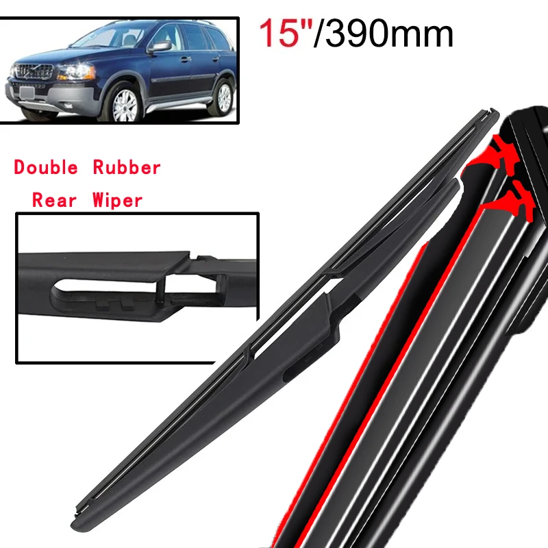 

Car Wiper 15" Rear Wiper Blade For Volvo V70 2004 2005 - 2007 Windshield Windscreen Clean Tailgate Window Car Rain Brush