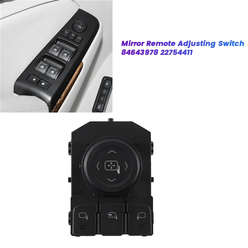 

Car Mirror Remote Control Switch 84643978 22754411 For Silverado GMC Sierra 15-20 Power Folding Mirror Button