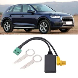 MMI 3G AMI 12Pin Bluetooth 5.0 AUX Cable Adapter Wireless Audio Input Adapter Replacement For Audi A4 A6 Q5 Q7 A5 S5