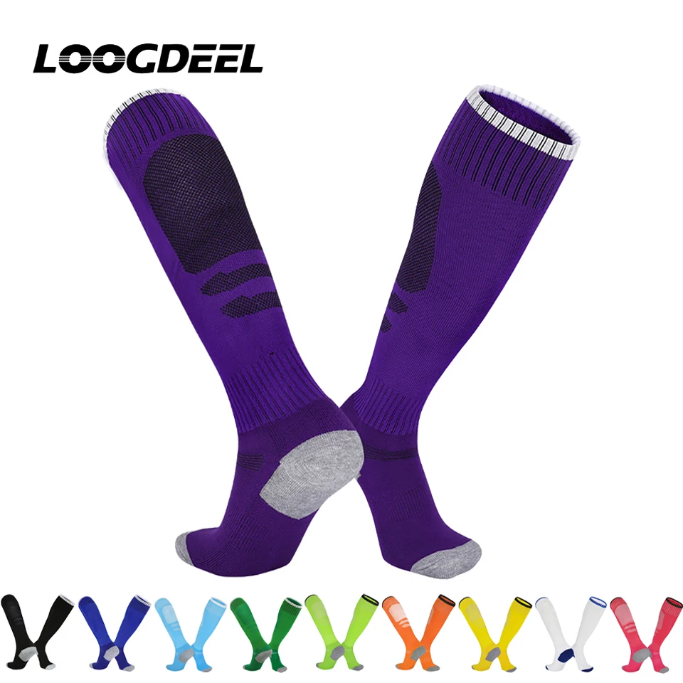 

Loogdeel 1Pair Men's Sports Socks Running Basketball Outdoor Fitness Professional Tall Soccer Socks Women Thick Towel Bottom