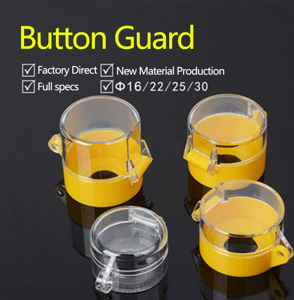 Emergency button switch protective cover protective cover transparent 16 22 25 30 accident cover protective seat round error pro