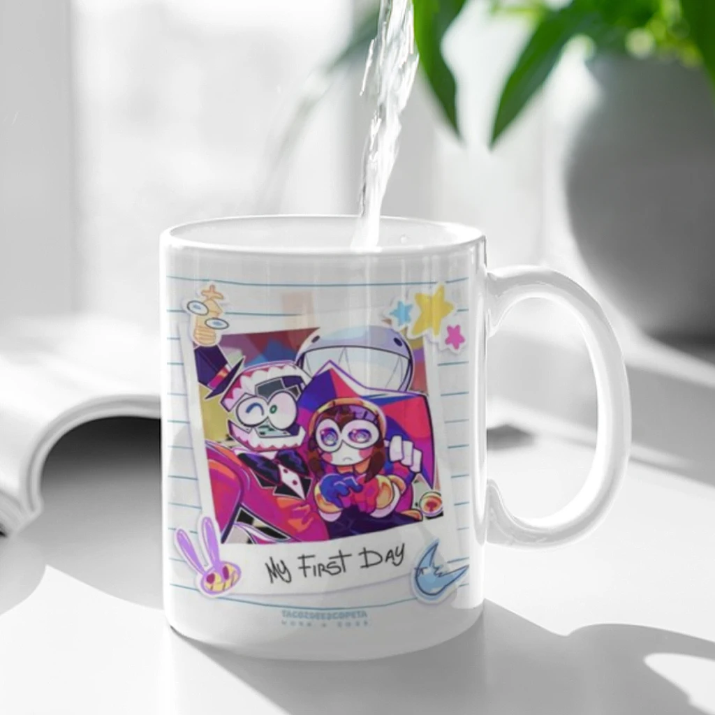 Cartoon The Amazing Digital C-Circus Vintage Free shipping Mug 11oz Ceramic Coffee Mug Friends Birthday Gift Mug