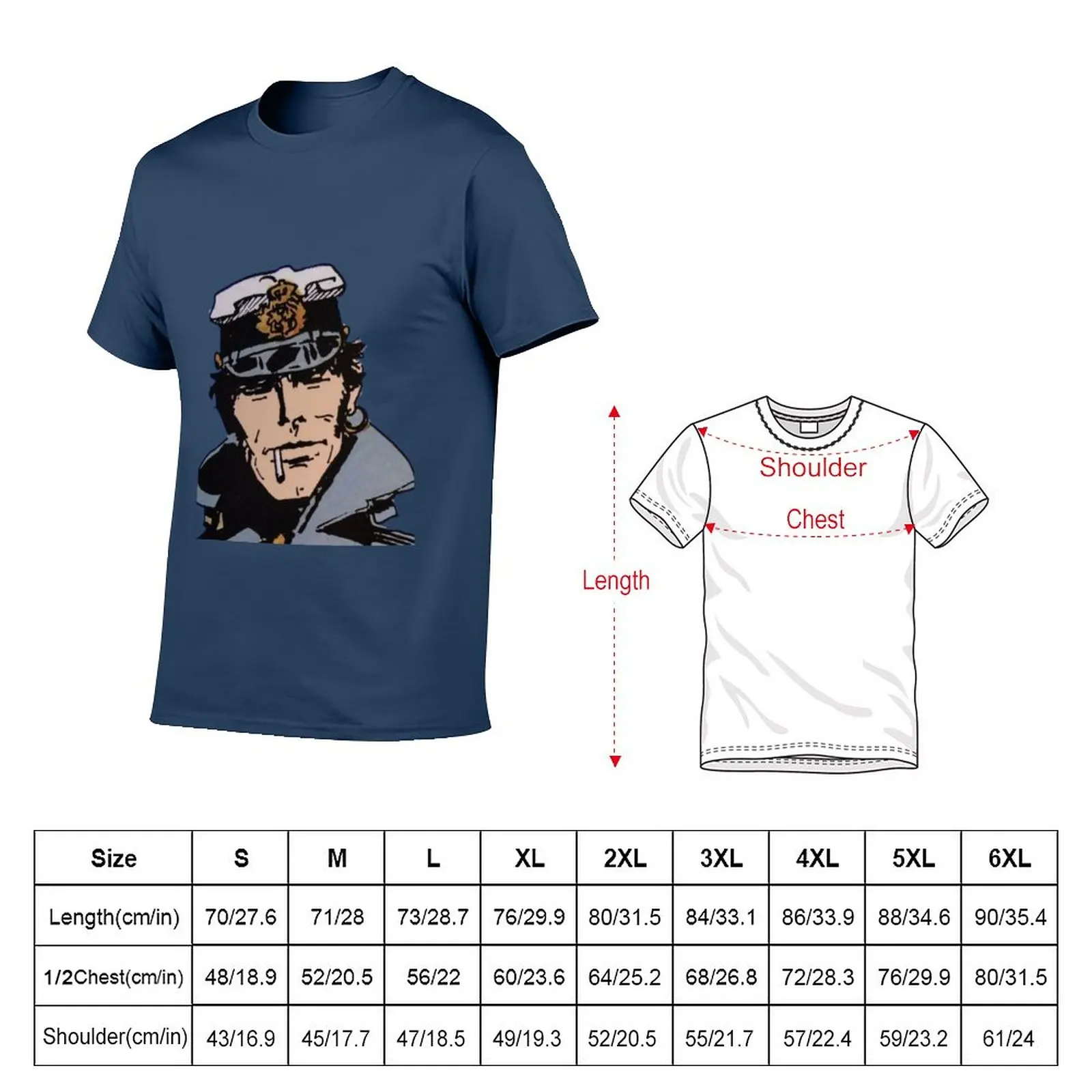 Copy of Copy of corto maltese T-Shirt aesthetic clothes plus size t shirts anime clothes men graphic t shirts