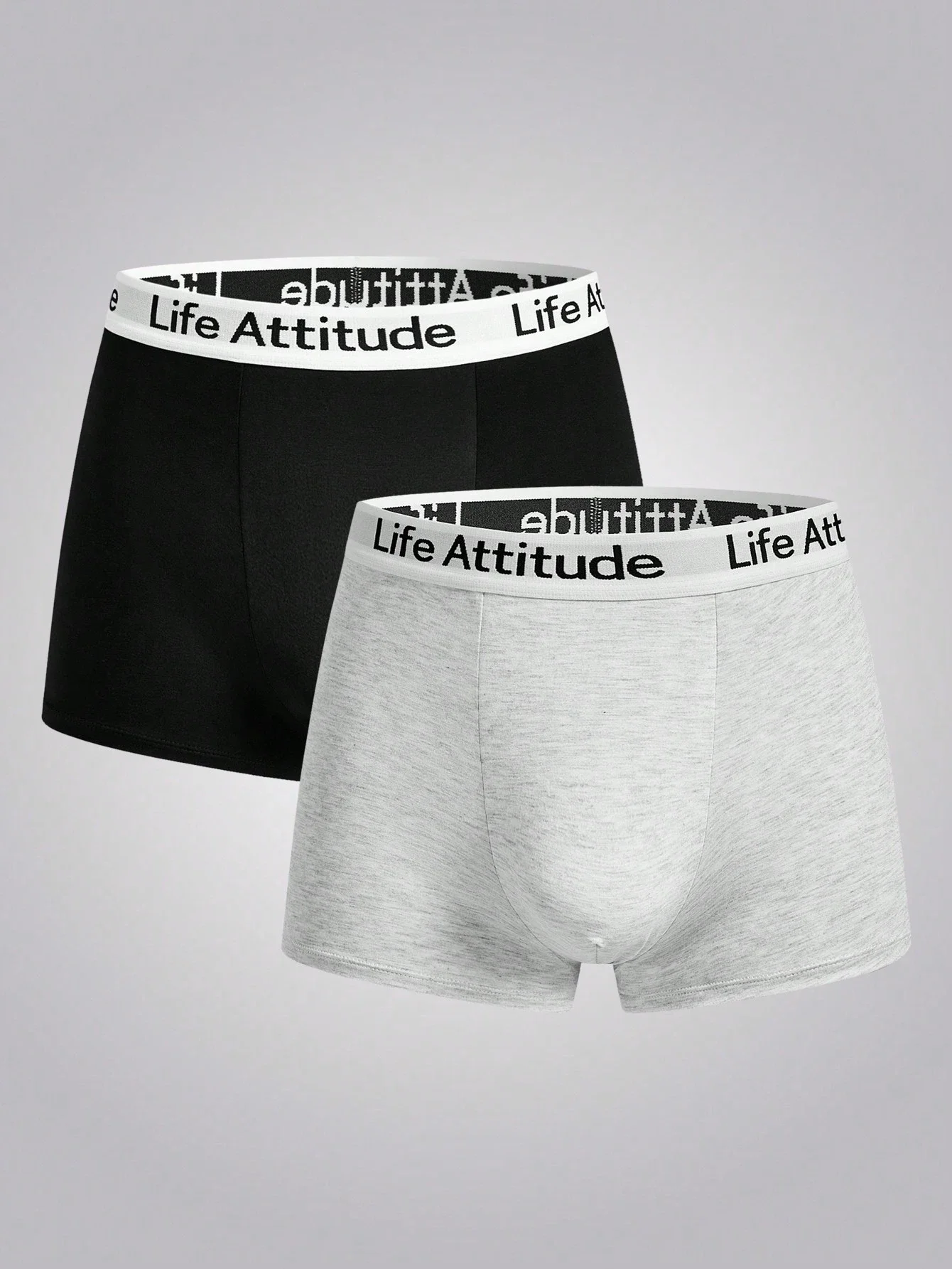 

Мужские трусы-боксеры с надписью на поясе, 2 шт.