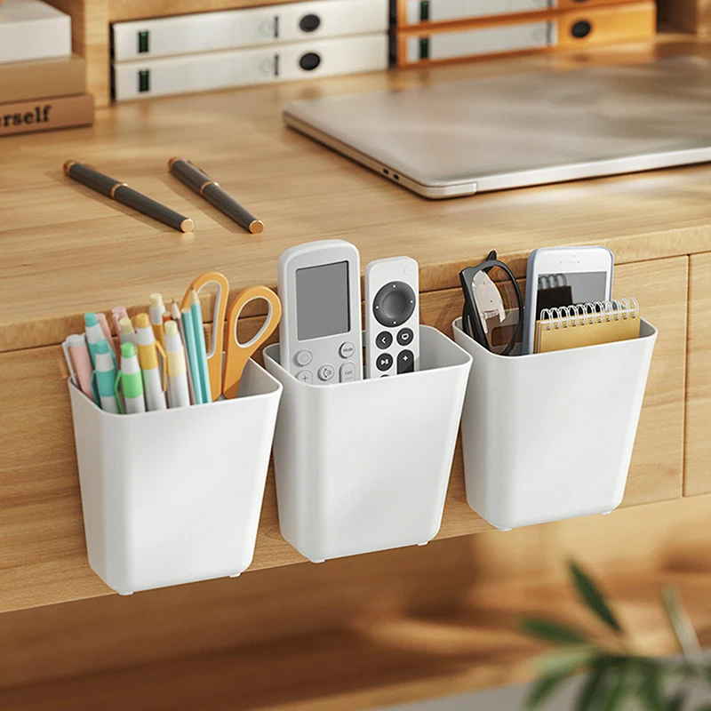 Mir de Rangement Mural Non Perforé, Boîte de Rangement Télécommandée non Recouverte, de Proximité Domestique, pour Chambre à Coucher, 1 Pièce