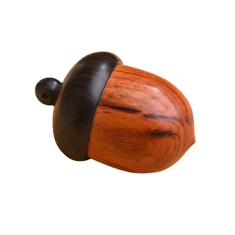 Wooden Large Wooden Storage Box Acorn Ornament Car Decoration Pendant Natural Wood Perfume Bottle Incense Expanding Sealed Jar