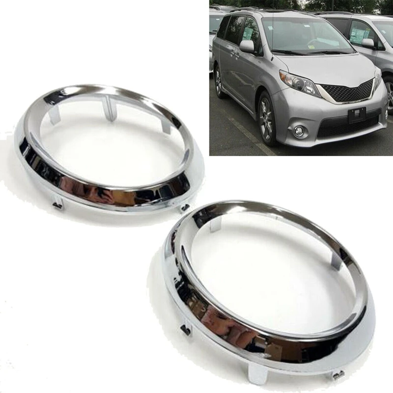 1 PC Car Front Bumper Right Protective Strip Accessories For TOYOTA SIENNA 3.5L 2010-2020 Fog Lamp Bezel 52712-08020