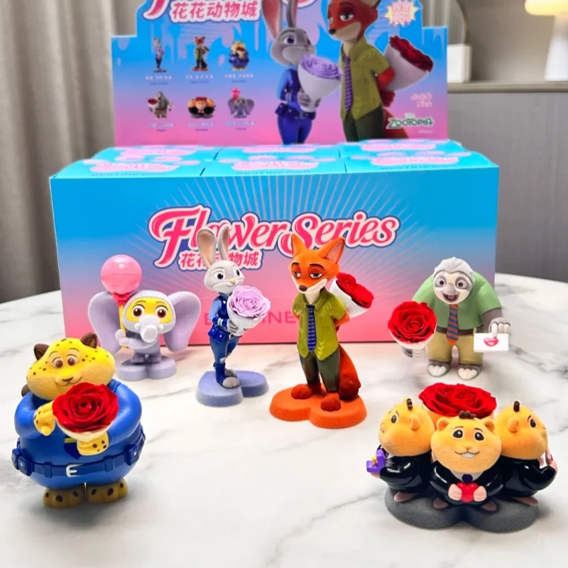 

Новая серия Flower Animal City, модная слепая коробка, милая модель куклы, коллекция настольных украшений ручной работы, подарки на день рождения и праздник