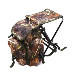 Outdoor Camping Hiking Canvas Waterfowl Camo Duck Waterfowl Resistant Chair Camouflage Waterproof Hunting Backpacks with Frame