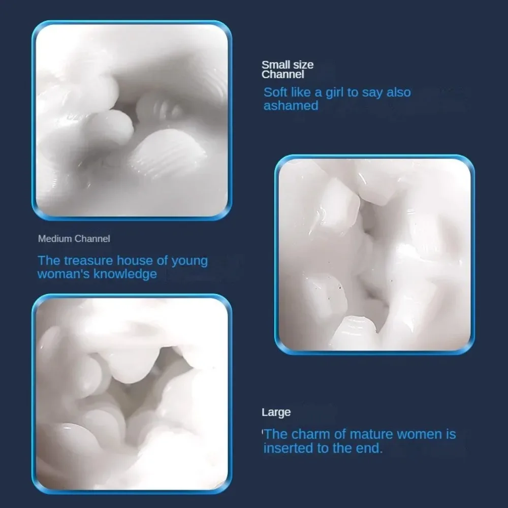 3 Hole Design Male Masturbator Cup Soft Pussy Sex Toys Adult Endurance Exercise Sex Products Vacuum Pocket Cup for Men - view 5