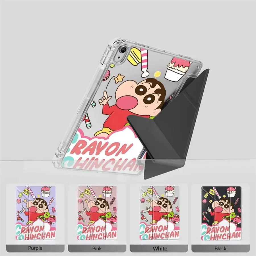 

Funny Crayons Shin-Chan Tablet Case For iPad Mini 6 7 Pro 11th 10th 9th 8th 7th 12.9inch Pro 2025 Air 4 5 M3 M2 1 2 M4 11inch