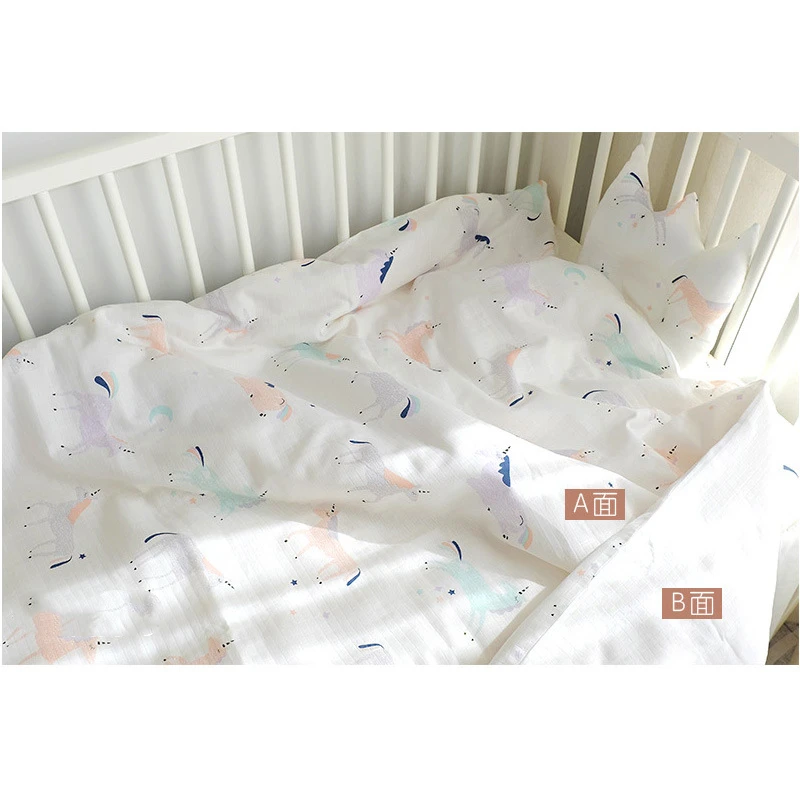 Cot Quilt Cover Children Quilt Cover Ins New Cotton Kindergarten Gauze Baby Newborn Bedding