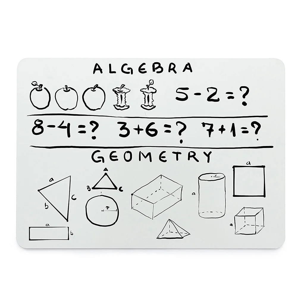 5 قطعة 15x21 سنتيمتر المدمجة سطح المكتب الأبيض مجلس سهلة محو السطح ل القوائم ملاحظات تذكير أداة التعلم الزخرفية سطح المكتب المجلس #5