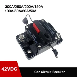 12-48VDC Circuit Breaker 50A 60A 80A 100A 150A 200A 250A 300A Car Truck Audio Resettable Fuse Circuit Breaker with Power Protect