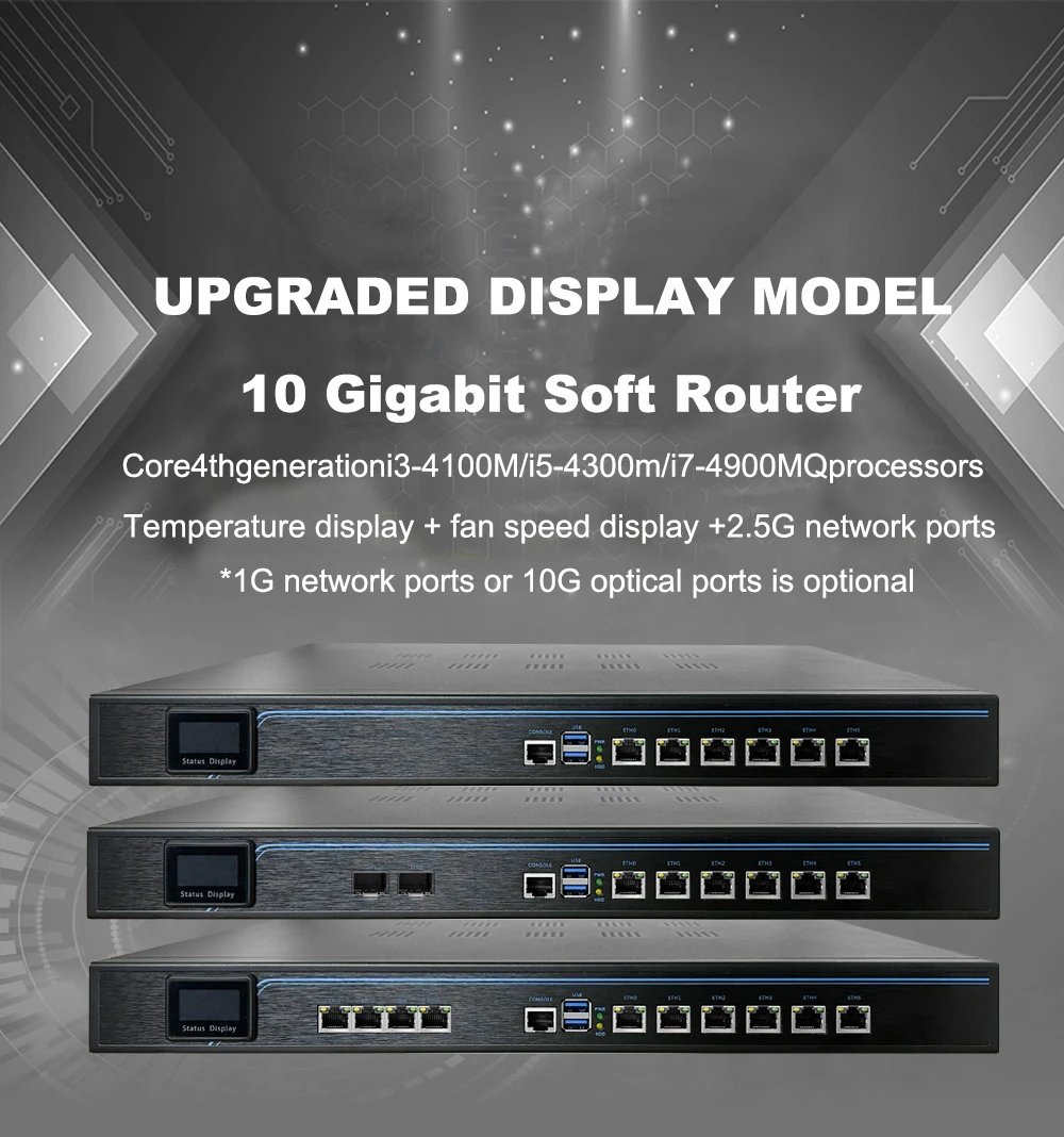 Multi Network Overlay Computer Gateway Management Intelligent Control Server Router i7-4900MQ/ i3-4100M/ i5-4300M DDR3 SSD