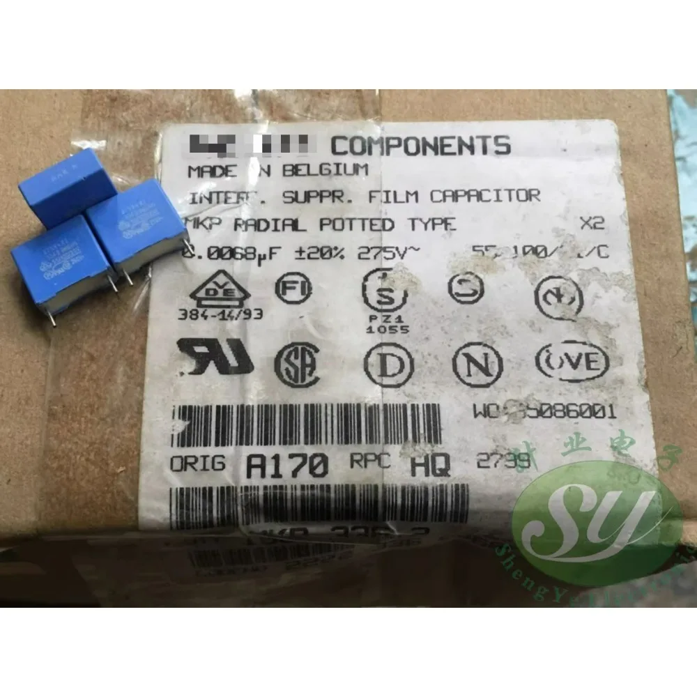 

20PCS 0.0068uf/275vAC 6.8nf 6800pf 6n8 682 Brand New 10mm Film Capacitor