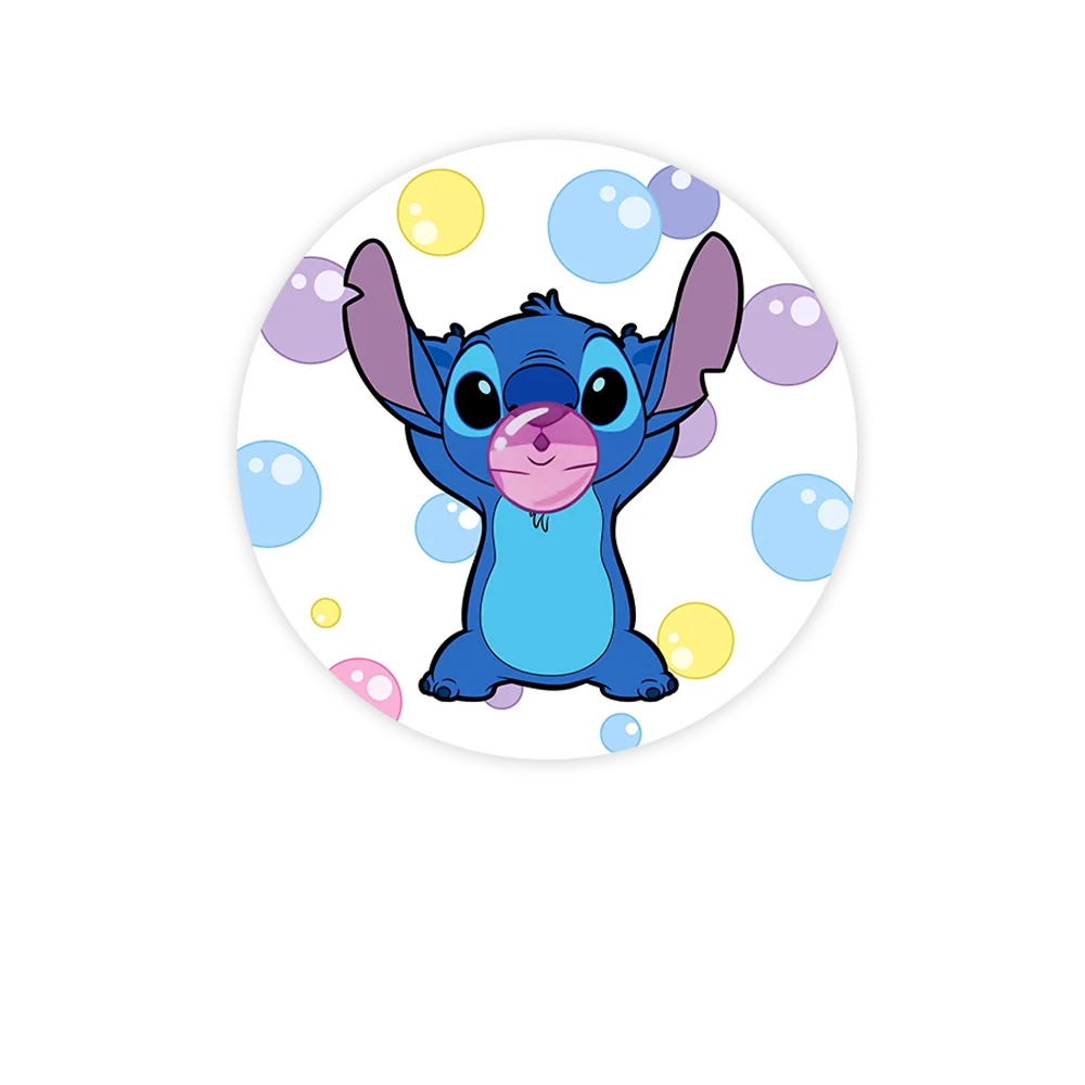 Lilo & 스티치 라운드 사진 배경, 만화 하와이 훌라 댄스, 어린이 생일 파티 배경, 플린스 커버, 사진 스튜디오