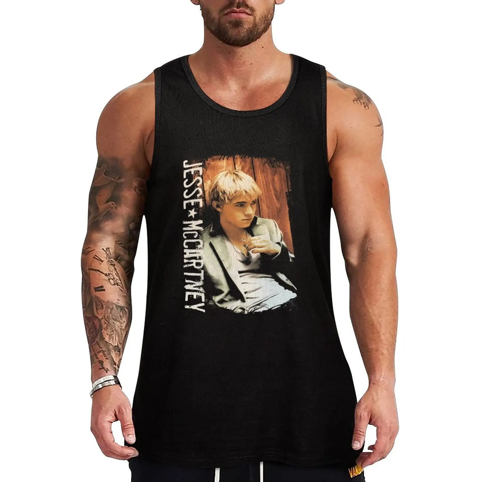 

Jesse Mccartney Tank Top clothing men Men's clothing brands gym training accessories