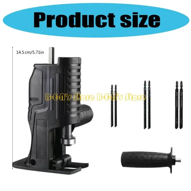 Y1AD Drill Sawing Adapter Tool Ergonomic Handle Safety Mechanism Cutting Solution