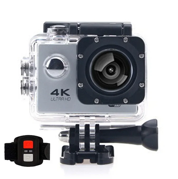 4K Ultra HD Professional Action Camera Wifi  Motorcycle Bike Helmet Waterproof 2.0-inch Screen Remote Control Video Recorder