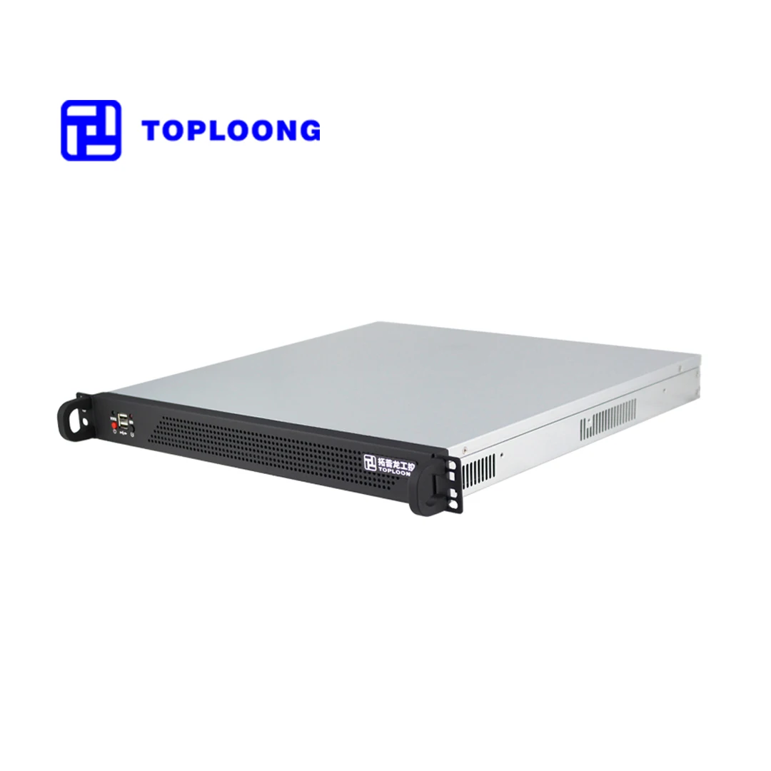 TOPLOONG TOP1U420C 1U 2 Hdd Bays ATX 1U Industrial PC  Server Case Storage Chassis Pc Case Enclosure Empty Server Case
