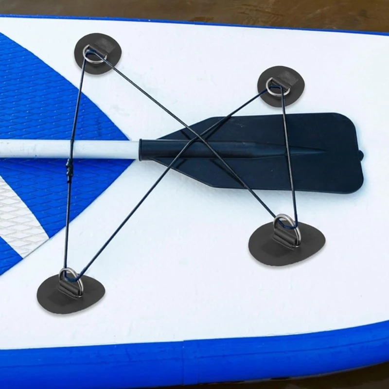 

Surfboard Dinghy Boats PVC Patches With Stainless Steel D Rings Round Rings Pad