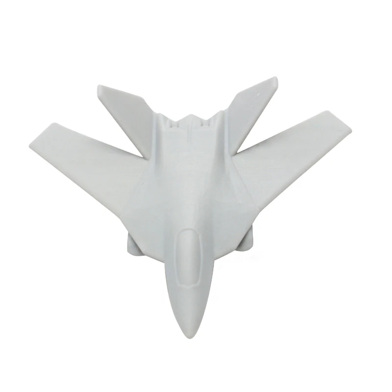 5PCS F-52 Science Fiction Stealth Fighter Jet with Landing Gear Opening Wing 1/2000 700 350 Scale Model Fighting Aircraft Plane