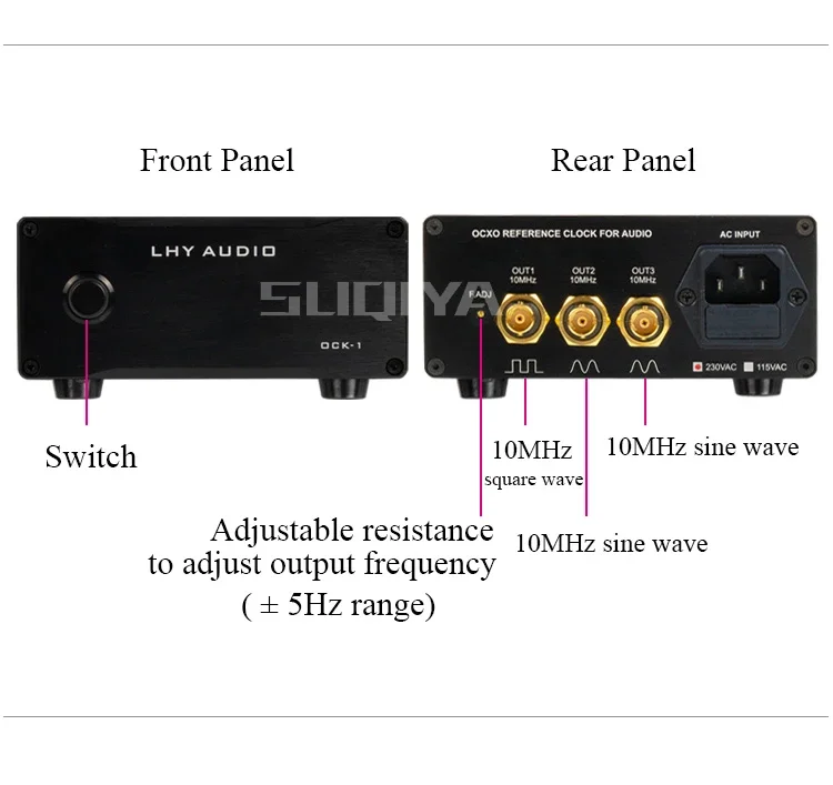 Suqiya-発熱オーディオ,超低フェーズ,静電クロック,クリスタル振動,超女性,2番目のカット,ocxo,10mhz