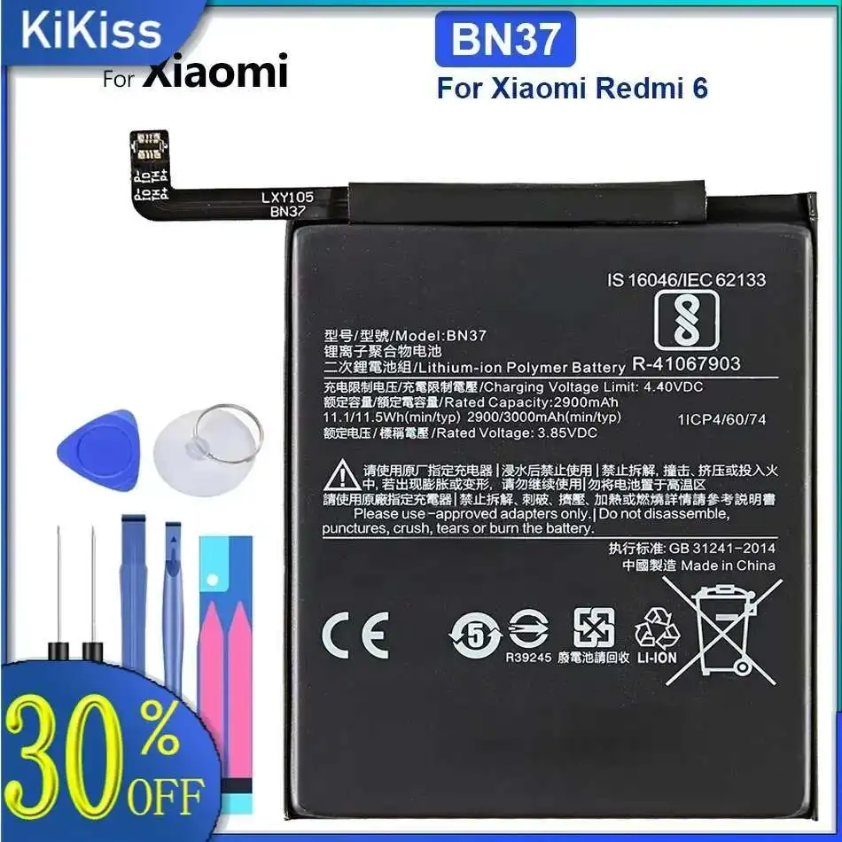 

Battery For Xiaomi Redmi 3 3S 3X 4 4A 4X 4Pro 5 5A 5Plus 6 6Pro 6A 7A 7 8 8A 9T 10X 4G/5G 10Xpro 5g Note 9 4G/5G 8 8T 6 POCO M3