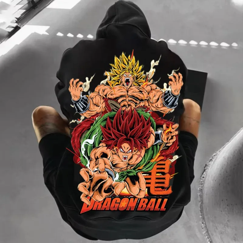 

Super Saiyan Brolli Autumn and Winter Hoodie with Dragon Ball Accessories, Couple Long Sleeved Top, Men's and Women's Coat