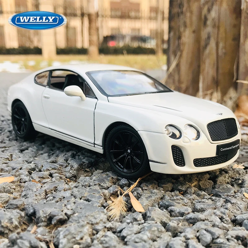 WELLY 1:24 Bentley Continental Supersports GT Coupe Alloy Luxy Car Model Diecasts Metal Vehicles Car Model Simulation Kids Gifts