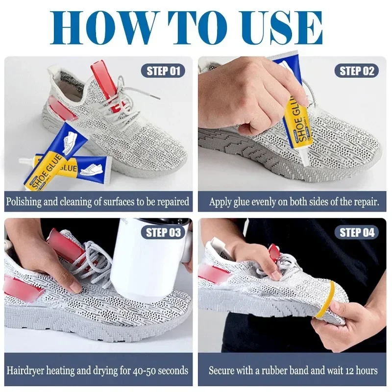 60/300ml Strong Shoe-Repairing Adhesive Universal Waterproof Shoe Leather Shoe Repair Glue Household DIY Handmade Repair Sealant
