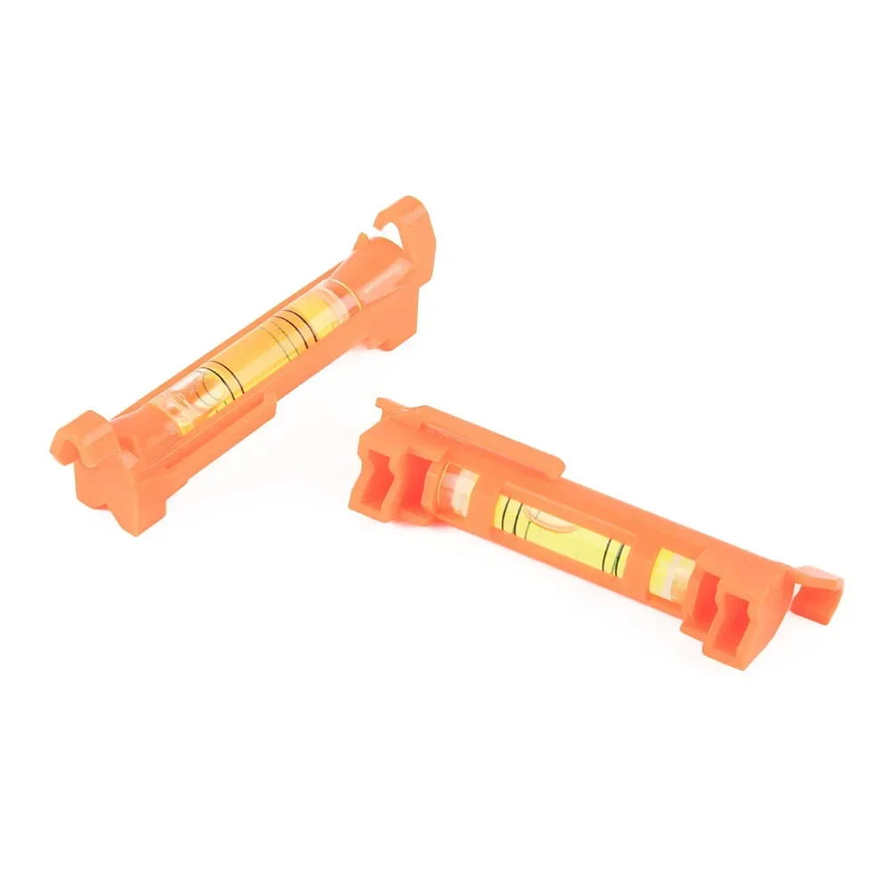 2pcs Horizontal Bubbles 75x12 5mm Yellow Hanging Wire Cascade Mini level Orange Wire level Tools Acrylic plastic