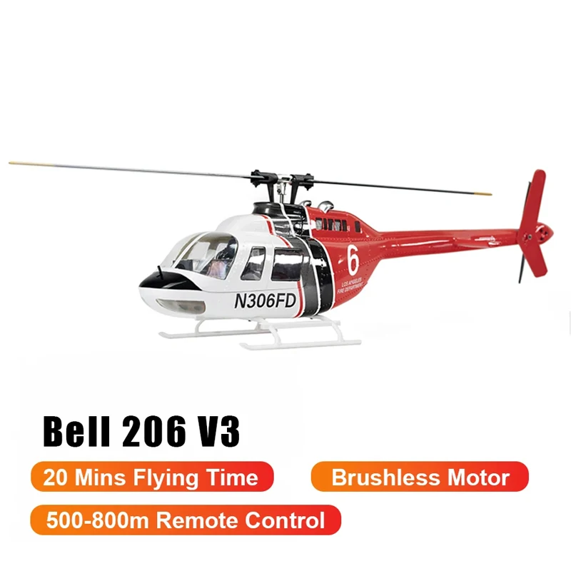 BEL-Helicóptero Virtual de Controle Remoto, 6 Canais, Sem Escova, 470 H1 Flight Control, Posicionamento GPS, Hover, Modelo de Simulação, V3