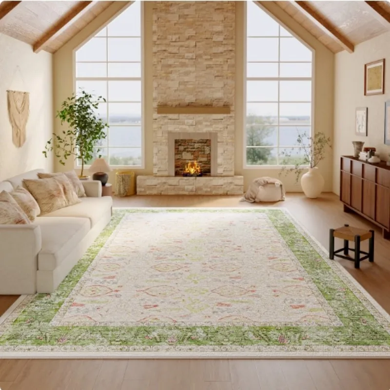 VIKAMA Summer Fresh Carpet Home Decor, Living Room and Bedroom Decorative Floor Mat, Soft, Noise-reducing, Anti-slip, Dirt-proof