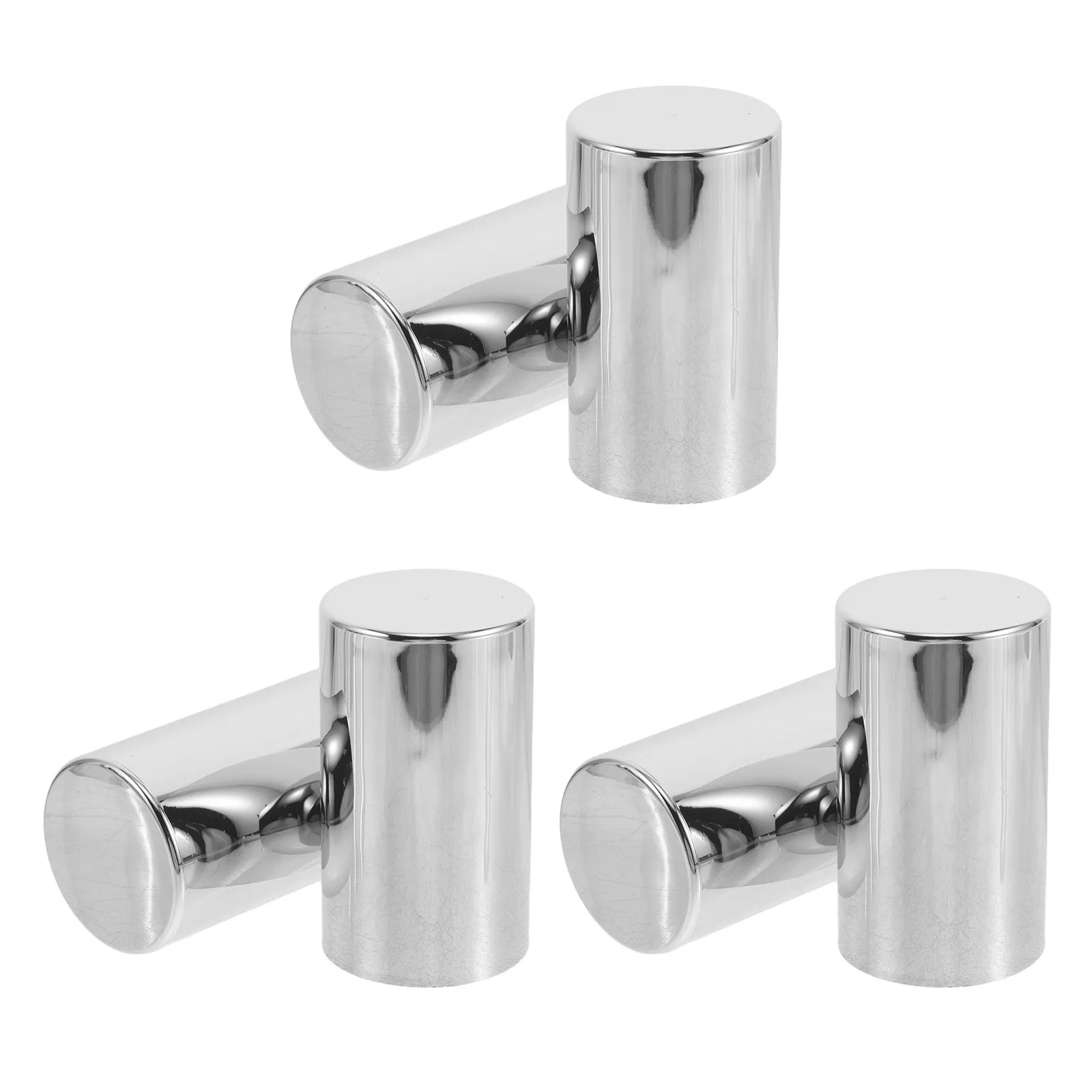 6Pcs Plastic Wheel Nut Caps Silver Chrome Finish for Semi Trucks Trailer Car Hub Lug Nut Covers Corrosion Resistant Easy