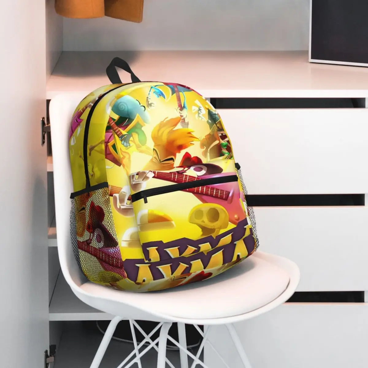 Cartoon Games Rayman Legends Student Backpack School Bag Hiking Travel Daypack for Men Women Bookbag Shoulder Bags
