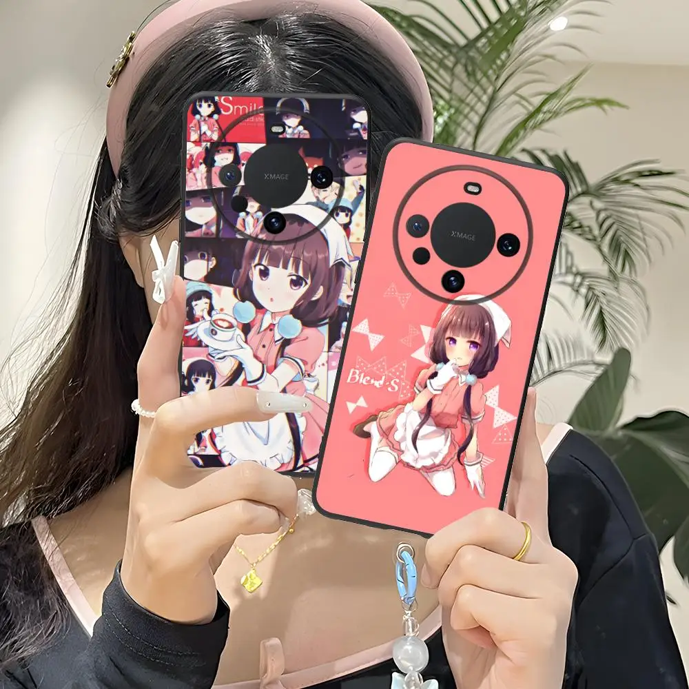 

Blend S Sakuranomiya Maika Phone Case for Huawei Mate 60 50 40 30 20 10 Pro Plus Lite E 5G Black Luxury Pretty Cellphones
