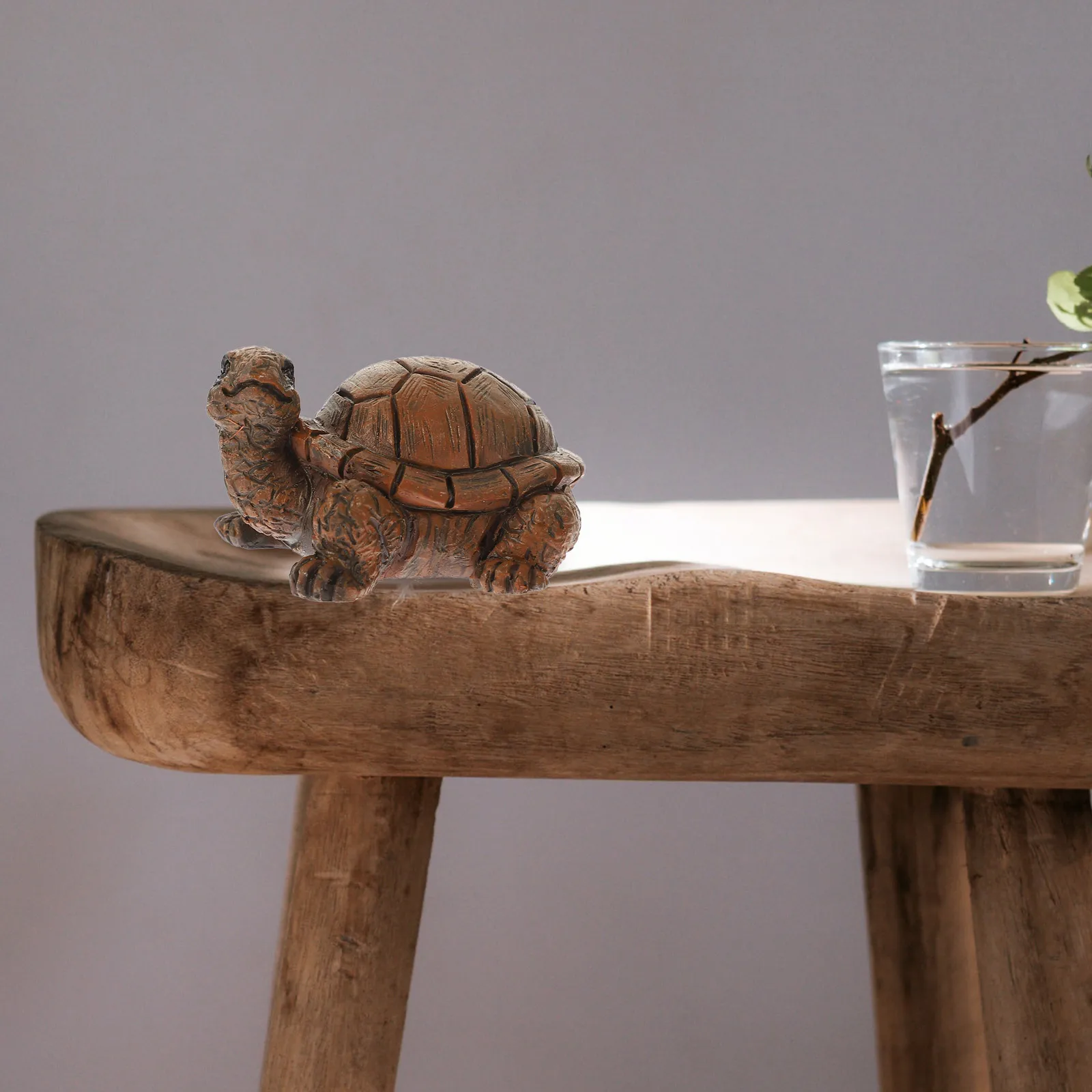 

2Pcs Realistic Simulation Turtle Ornament for Miniature Garden Decor Resin Craft Desktop Shelf Display Landscape Yard Plant Pot