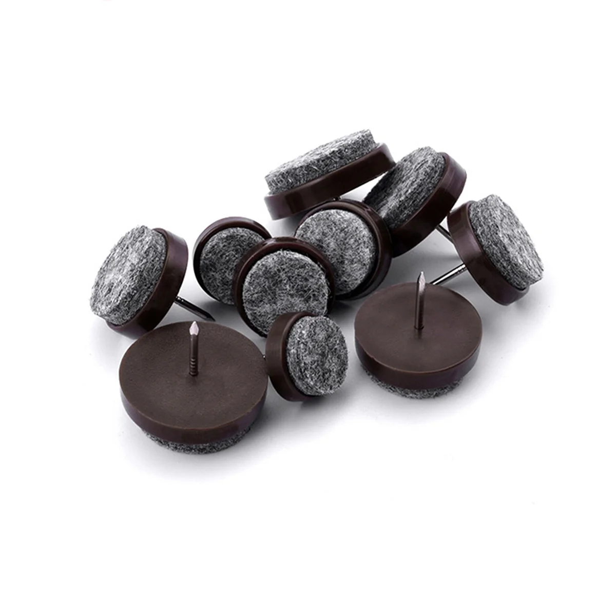 32 almofadas antiderrapantes para móveis, tapetes protetores de piso duráveis, resistentes ao desgaste, design espesso para mesas, cadeiras, armários, marrom