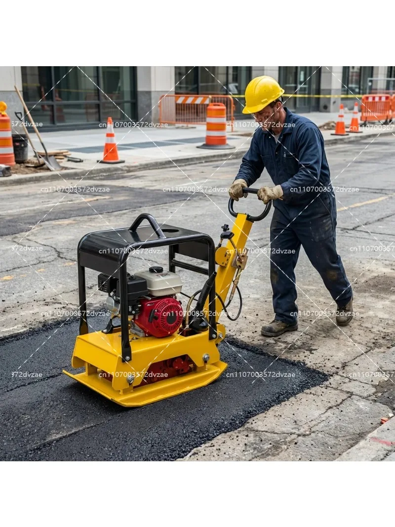 Hot 160KG High Efficiency Vibratory Plate Compactor Thickness Plate  Series Centrifugal Force for Soil Asphalt Gravel Compaction