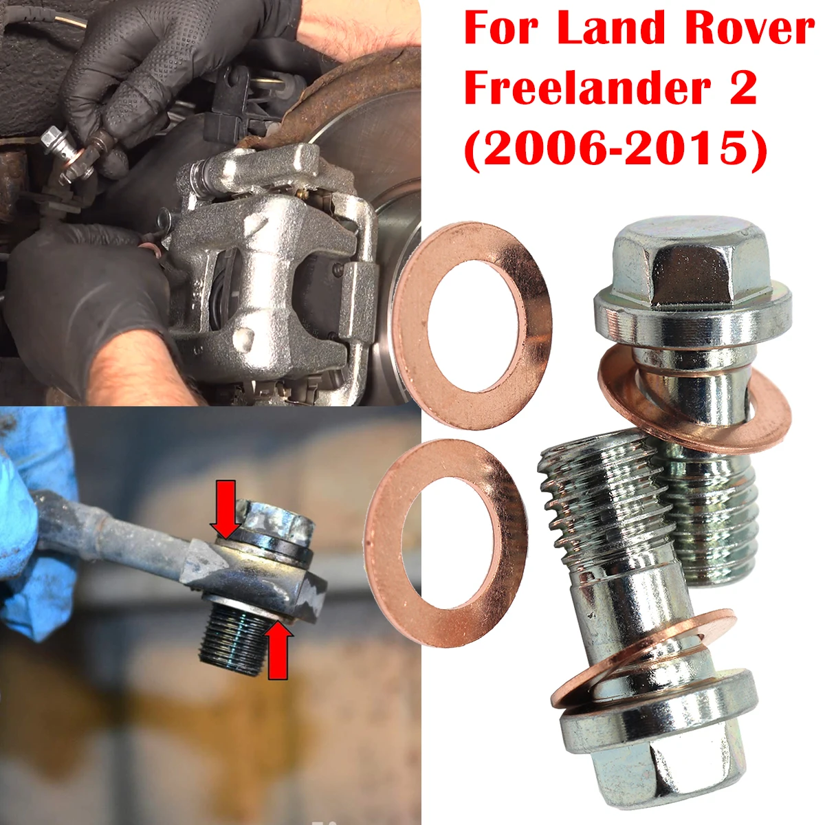 

Caliper Hose Lines Banjo Fittings Bolts For Land Rover Freelander 2 2006 2007 2008 2009-2015 Sealing Crush Washers Repair Kit