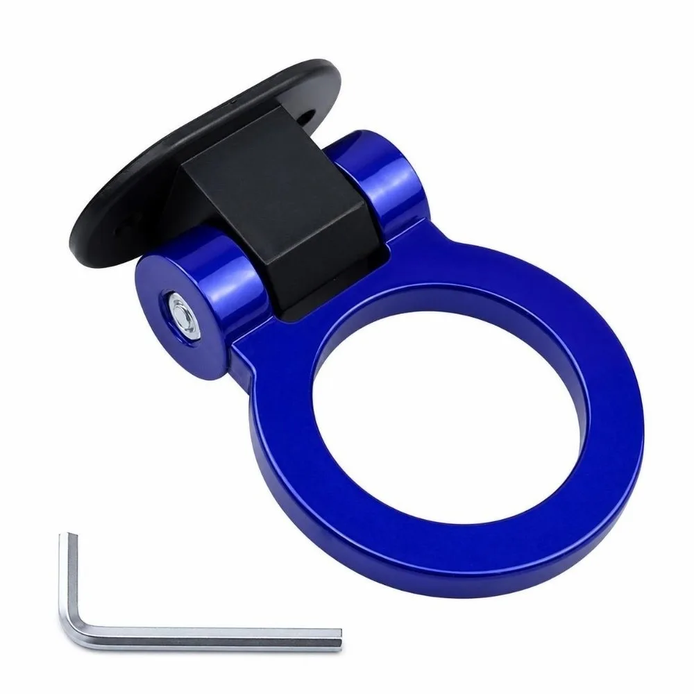 ABS Material Decoration Trailer Hooks Front Rear Design Racing Ring Style Trailer Hook Decoration Sticker Simulation Look