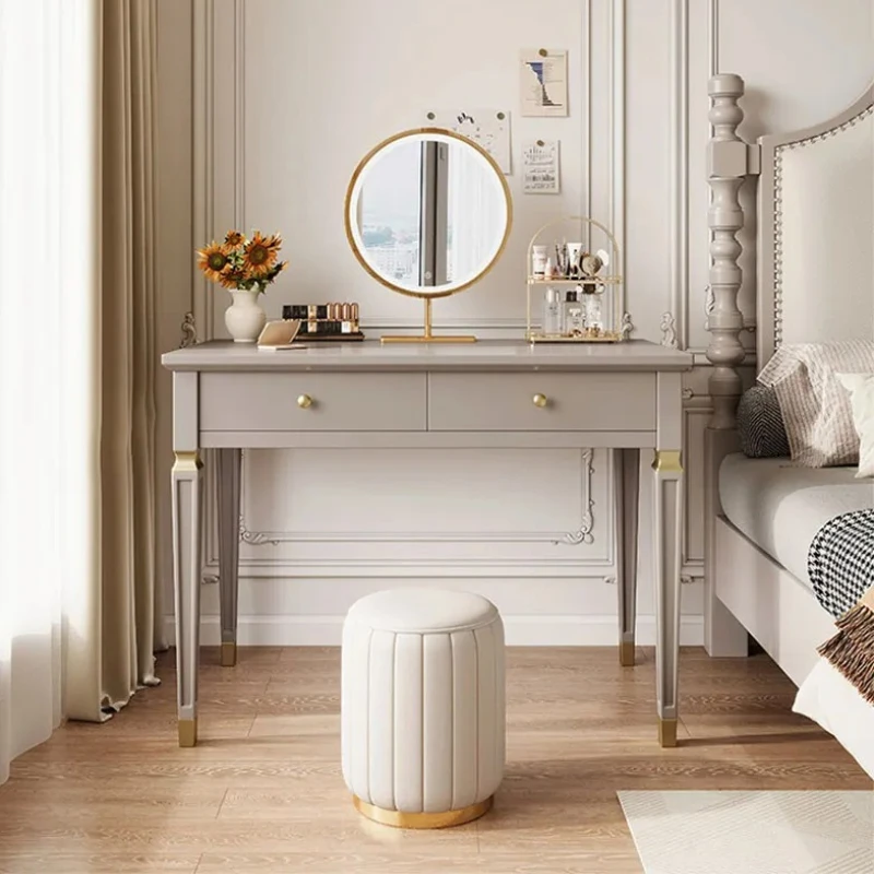 

Items Nordic Modern Dressing Table Luxury Queen Bedroom Shelf Vanity Table Room Women Coiffeuse De Chambre Bedroom Furniture